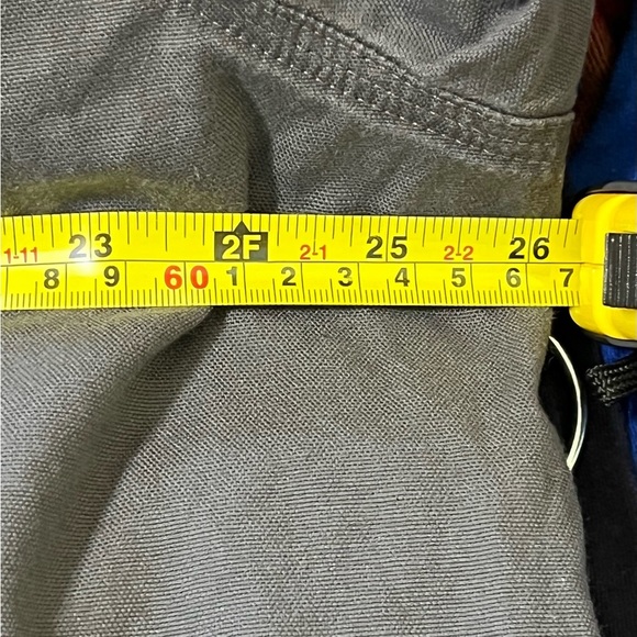 CARHARTT RUGGED FLEX RELAX FIT MENS GRAY HEAVY COTTON BUTTON UP SHIRT XXL. #162 - Picture 5 of 5